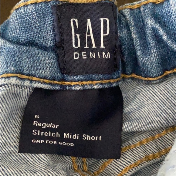 GAP denim/ stretch midi shorts - Picture 5 of 5